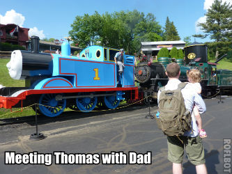 Meeting Thomas at Tweetsie Railroad